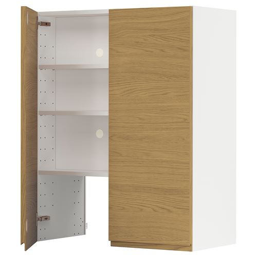 IKEA - METOD, extractor cabinet, VOXTORP oak effect, 80x100 cm