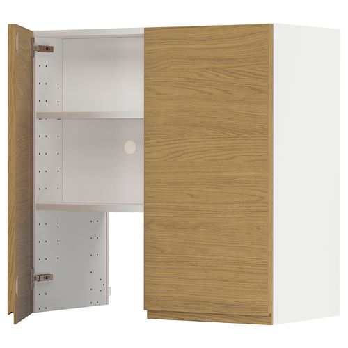 IKEA - METOD, extractor cabinet, VOXTORP oak effect, 80x80 cm