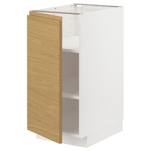 IKEA - METOD, base cabinet with doors, VOXTORP oak effect, 40x60 cm