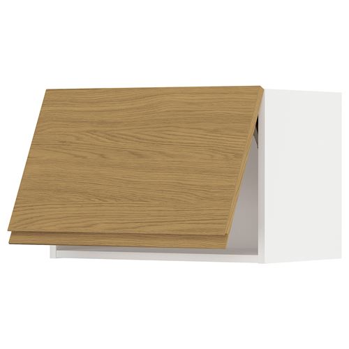 IKEA - METOD, kitchen horizontal wall cabinet, VOXTORP oak effect, 60x40 cm