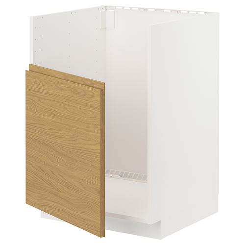 IKEA - METOD, sink cabinet, VOXTORP oak effect, 60x60 cm