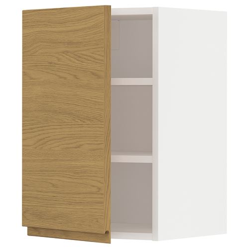 IKEA - METOD, kitchen wall cabinet, VOXTORP oak effect, 40x60 cm