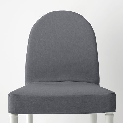 IKEA - DANDERYD, fabric chair, white/Vissle grey