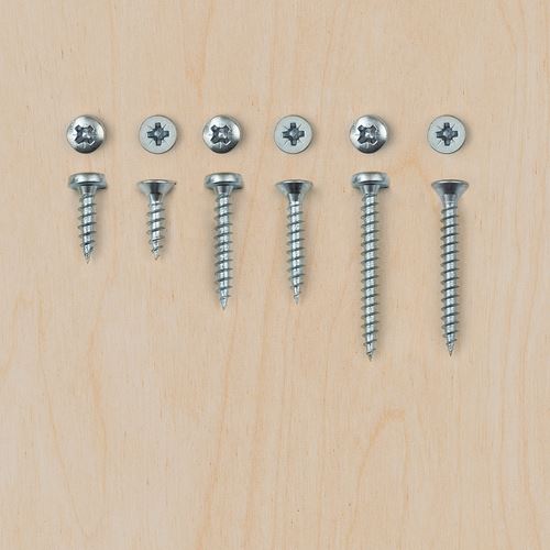 IKEA - TRIXIG, screw set, grey