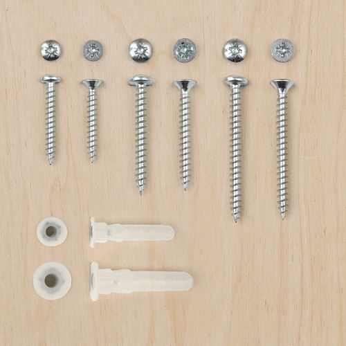 IKEA - TRIXIG, screw and plug set, multicolour