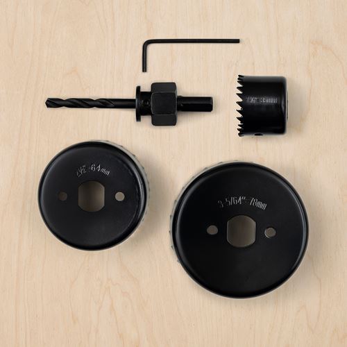 IKEA - TRIXIG, hole saw kit, black