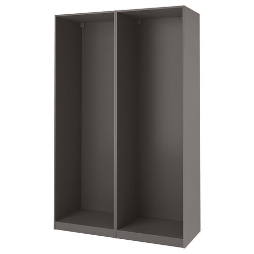 IKEA - PAX, wardrobe frame, dark grey, 150x58x236 cm