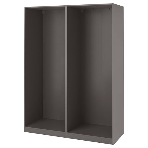 IKEA - PAX, wardrobe frame, dark grey, 150x58x201 cm