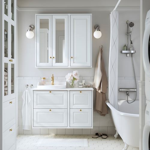 IKEA - TANNFORSEN, bathroom wall cabinet, white, 40x15x95 cm