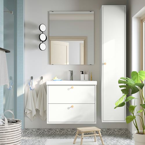 IKEA - HAVBACK, banyo boy dolabı, beyaz, 40x35x195 cm