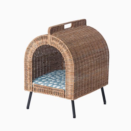 IKEA - UTSADD, kedi evi, rattan, 36x42x53 cm