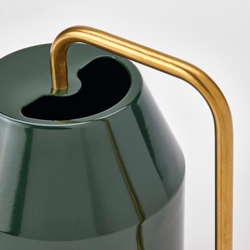 IKEA - VATTENKRASSE, watering can, black-green-gold colour, 2.0 l