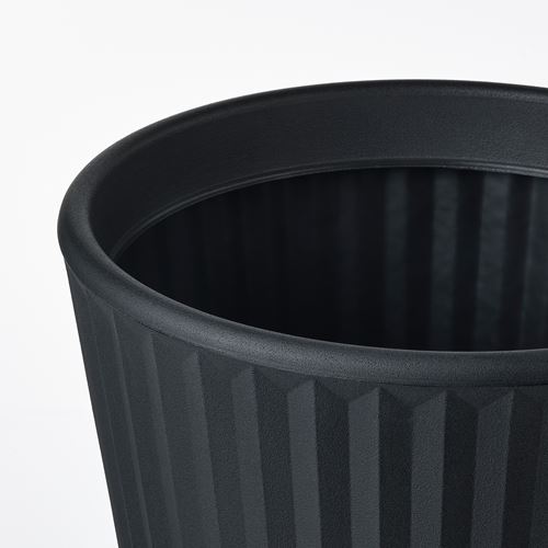 IKEA - BJÖRNBAMBU, plastik saksı, koyu gri, 41 cm