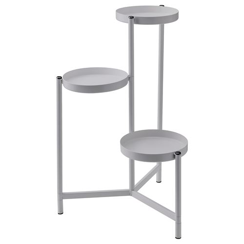 IKEA - OLIVBLAD, plant stand, light grey, 58 cm