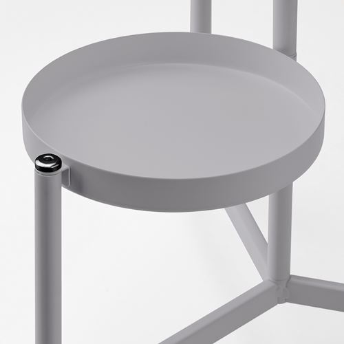 IKEA - OLIVBLAD, plant stand, light grey, 58 cm