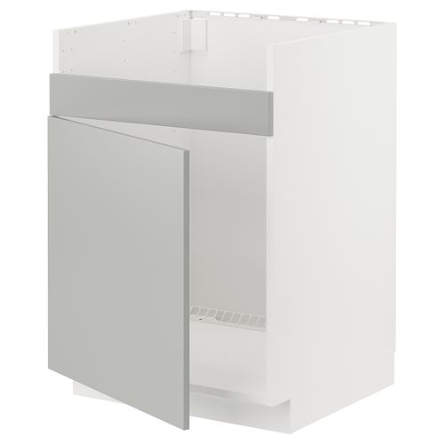 IKEA - METOD, sink cabinet, HAVSTORP light grey, 60x60 cm