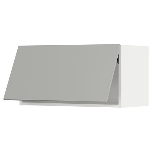 IKEA - METOD, kitchen horizontal wall cabinet, HAVSTORP light grey, 80x40 cm