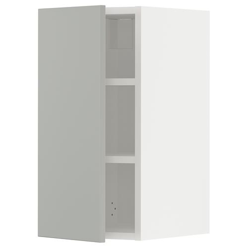 IKEA - METOD, kitchen wall cabinet, HAVSTORP light grey, 30x60 cm