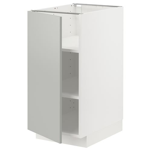 IKEA - METOD, base cabinet with doors, HAVSTORP light grey, 40x60 cm