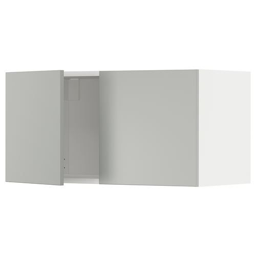 IKEA - METOD, kitchen wall cabinet, HAVSTORP light grey, 80x40 cm