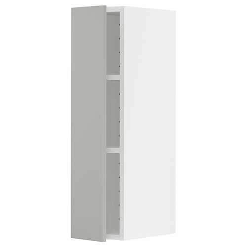 IKEA - METOD, kitchen wall cabinet, HAVSTORP light grey, 20x80 cm