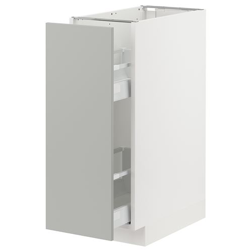 IKEA - METOD/MAXIMERA, base cabinet with drawers, HAVSTORP light grey, 30x60 cm