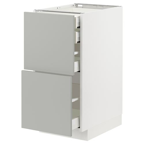 IKEA - METOD/MAXIMERA, çekmeceli alt dolap, HAVSTORP açık gri-koyu gri, 40x60 cm