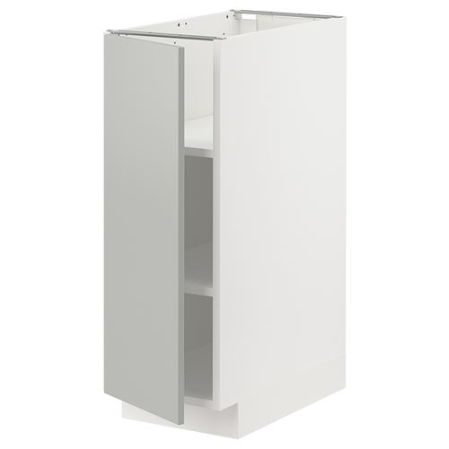 IKEA - METOD, base cabinet with doors, HAVSTORP light grey, 30x60 cm