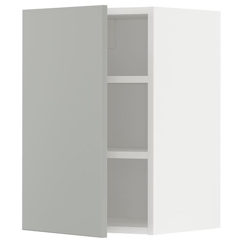 IKEA - METOD, kitchen wall cabinet, HAVSTORP light grey, 40x60 cm