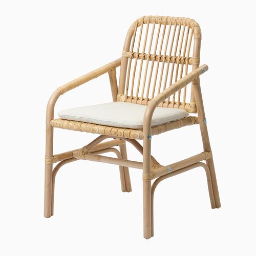 IKEA - GRYTTOM, chair pad, gransel natural, 46x42 cm