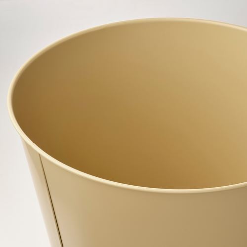 IKEA - AKERBAR, steel plant pot, yellow, 32 cm