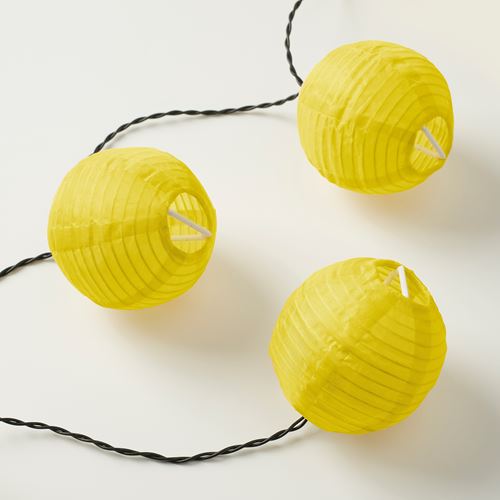 IKEA - SOLVINDEN, lighting chain, yellow, 3.6 m