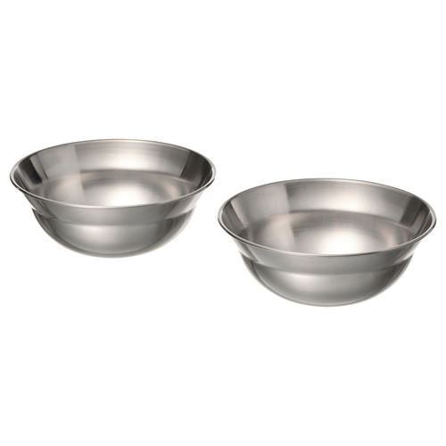 IKEA - GRILLTIDER, bowl set, stainless steel, 15 cm