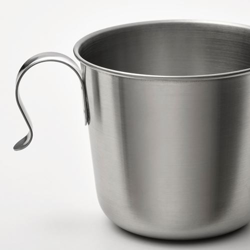 IKEA - GRILLTIDER, cup set, stainless steel, 33 cl