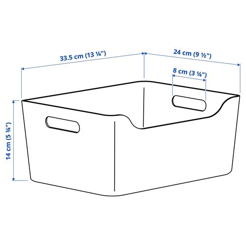 IKEA - UPPDATERA, box, white, 34x24 cm