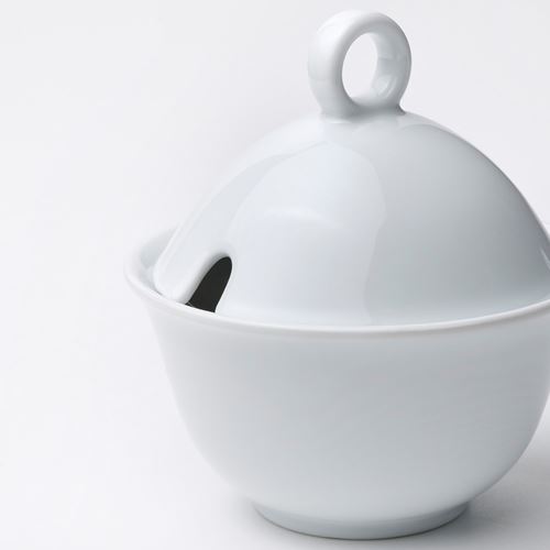 IKEA - UPPLAGA, portion sugar shaker, white, 10 cm