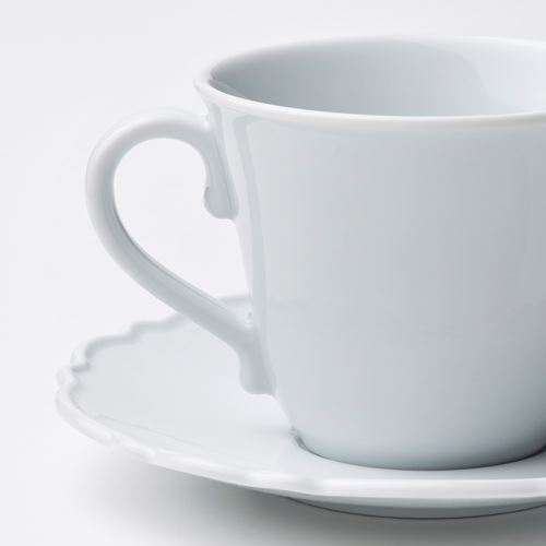 IKEA - UPPLAGA, coffee cup set, white, 23 cl