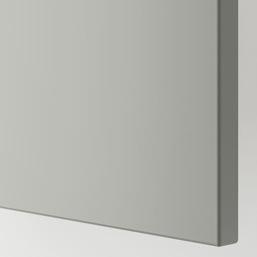 IKEA - METOD/MAXIMERA, oven high cabinet, HAVSTORP light grey, 60x60x200 cm