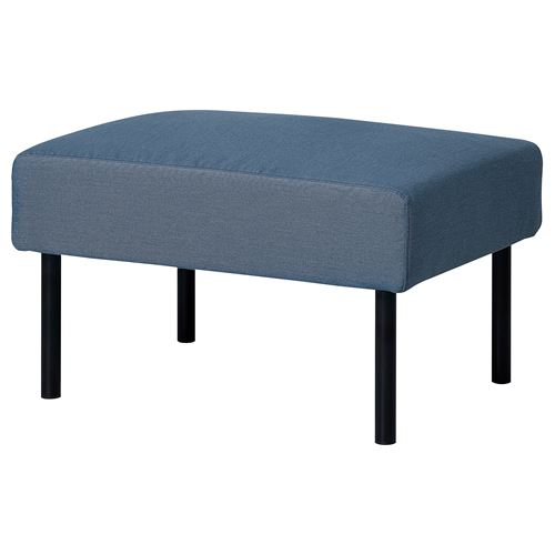 IKEA - GLOSTAD, footstool, knisa medium blue