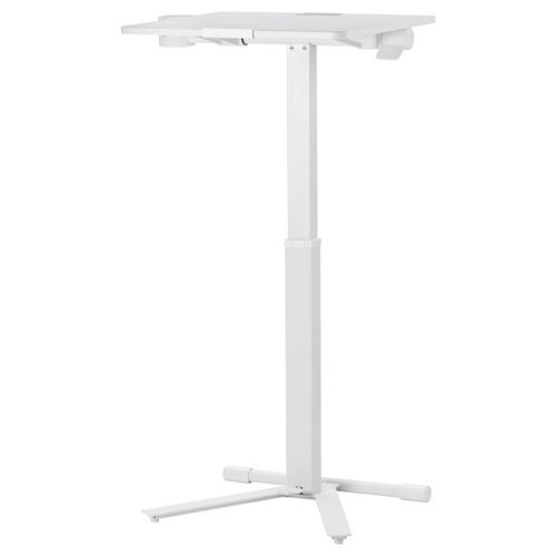 IKEA - MITTZON, height adjustable desk, white, 66x50 cm