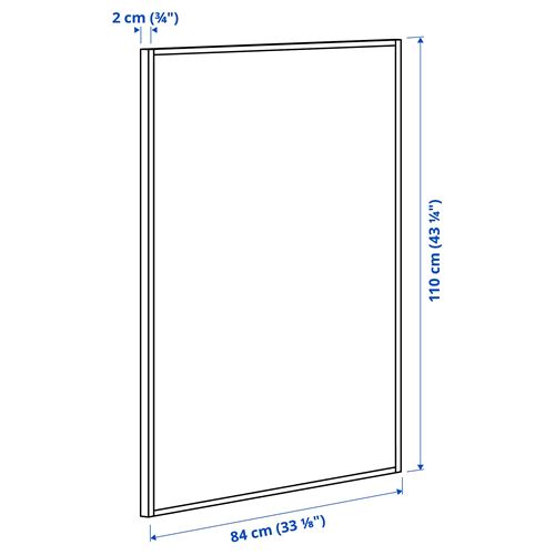 IKEA - MITTZON, whiteboard with noticeboard, white, 84x110x2 cm