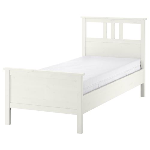IKEA - HEMNES/LURÖY/AKREHAMN, single bed, white, 90x200 cm