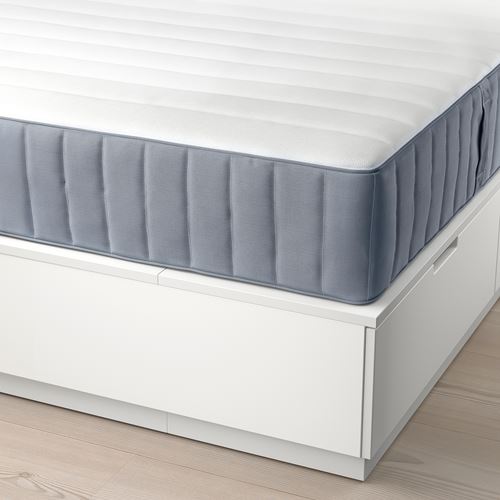 IKEA - NORDLI/VALEVAG, double bed base, white, 140x200 cm