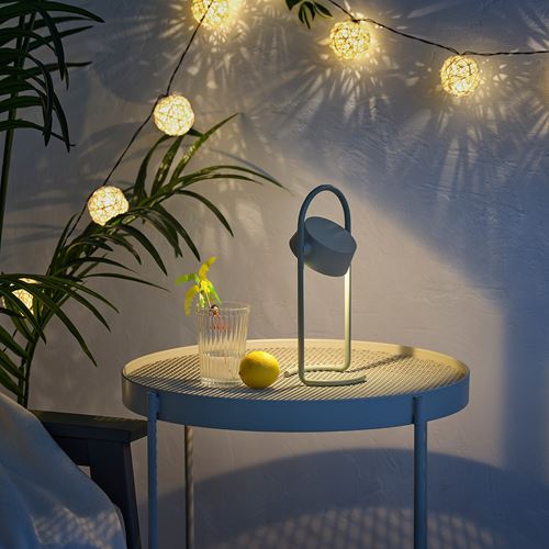 IKEA - SOLVINDEN, LED'li masa lambası, yeşil, 29 cm