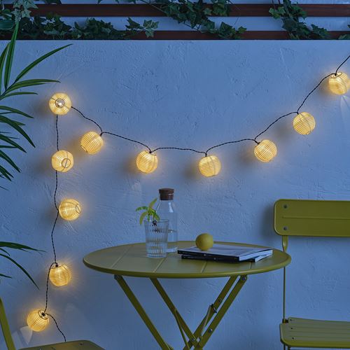 IKEA - SOLVINDEN, lighting chain, yellow, 3.6 m