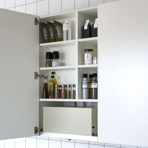 IKEA - METOD, extractor cabinet frame, white, 60x37x100 cm