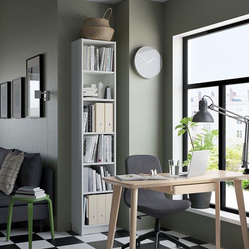 IKEA - BILLY, bookcase, white, 40x28x202 cm