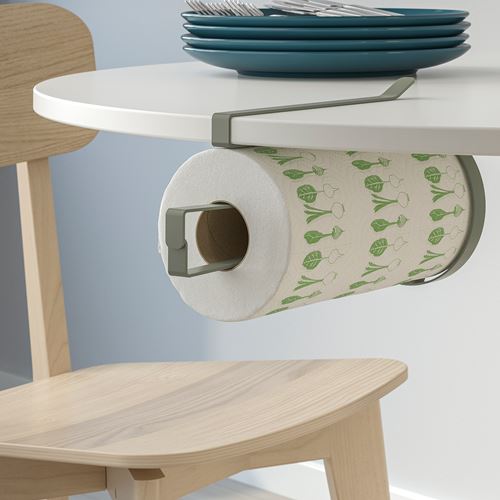 IKEA - SMATUNGA, kağıt havluluk, gri-yeşil, 28 cm
