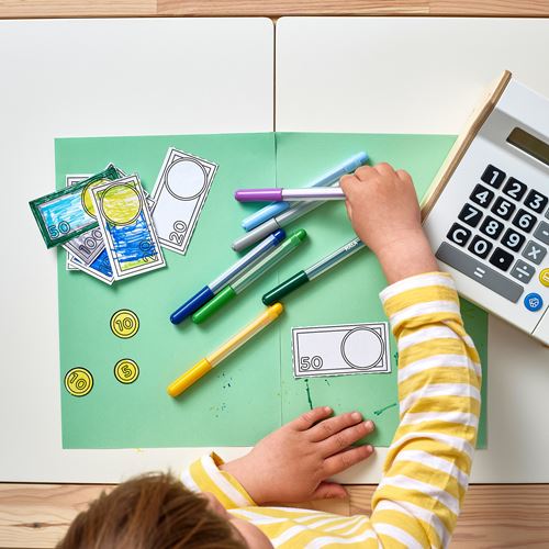 IKEA - DUKTIG, toy cash register, multicolour