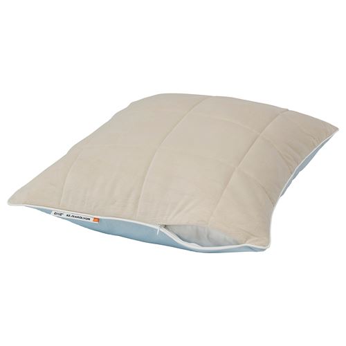 IKEA - KEJSAROLVON, pillow protector, beige/blue, 50x60 cm